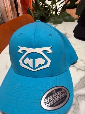 Nasty Pig Turquoise Cap with White Raised Logo